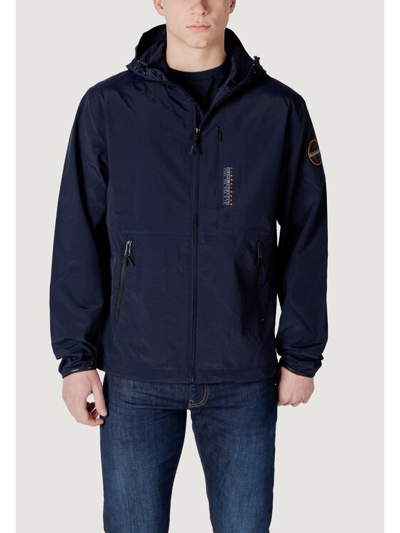 Napapijri Napapijri Μπουφάν δερμάτινο A-TUNDRA Μπλε Casual Fit