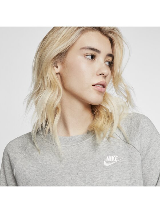 Nike Nike Bluza Sportswear Essential Szary Regular Fit