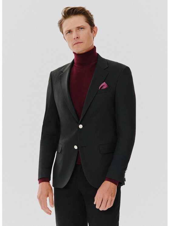 Pako Lorente Pako Lorente Marynarka P24WF-3X-024 Czarny Slim Fit