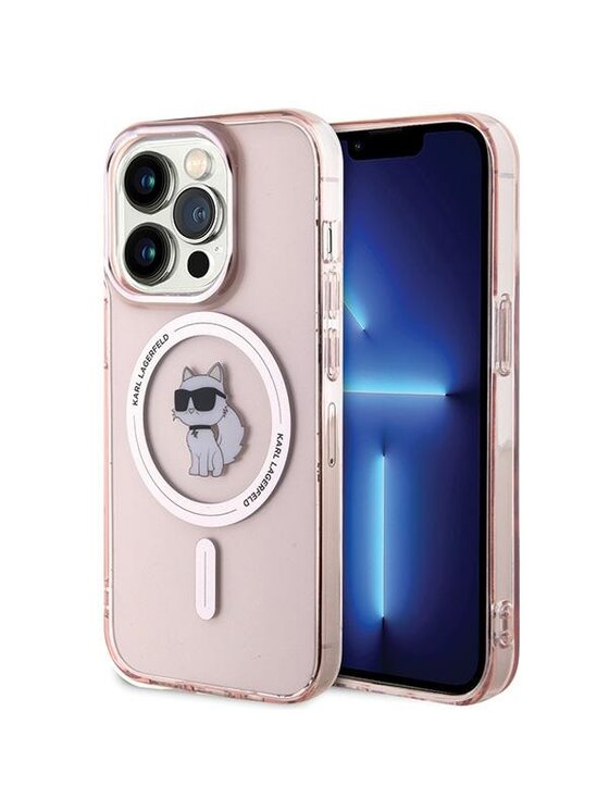 KARL LAGERFELD KARL LAGERFELD Etui na telefon IML Choupette MagSafe Różowy