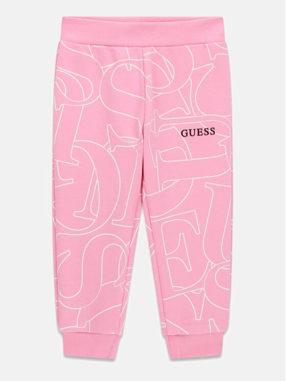 Guess Kids Guess Kids Spodnie materiałowe 183798 Różowy Regular Fit