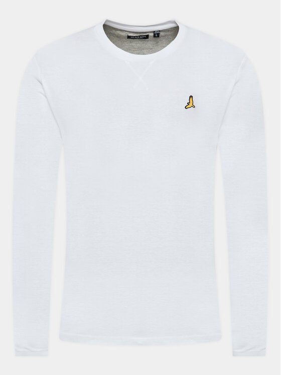 Brave Soul Brave Soul Longsleeve MLT-69FRANZD Weiß Regular Fit