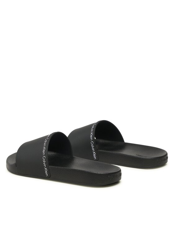 Calvin Klein Calvin Klein Natikače Rubber Pool Slide HW0HW01526 Crna