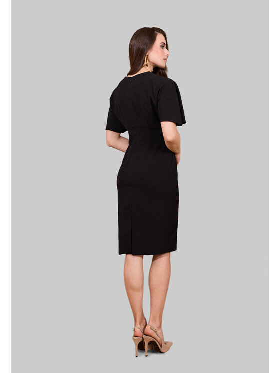 Kasia Zapała Kasia Zapała Sukienka koktajlowa Zaida Czarny Slim Fit