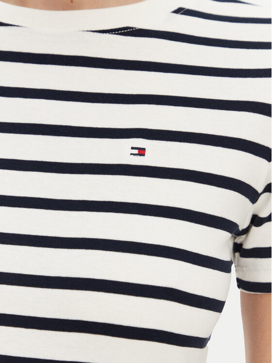 Tommy Hilfiger Tommy Hilfiger T-Shirt New Cody WW0WW40587 Écru Slim Fit