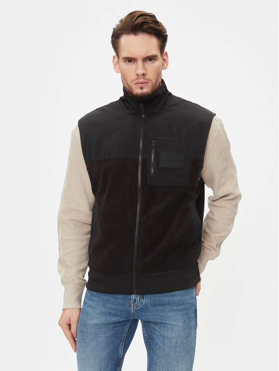 Calvin Klein Jeans Vesta J30J324109 Čierna Relaxed Fit