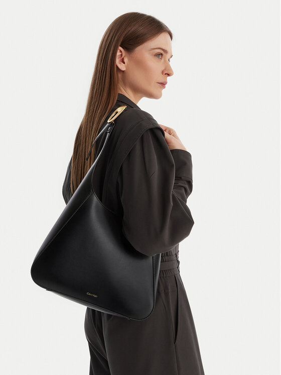 Calvin Klein Calvin Klein Handtasche Hardware Adj Strap Medium Bag LV04F3402G Schwarz