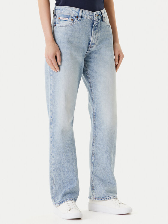 Calvin Klein Jeans Calvin Klein Jeans Farmer Signature 90s LV147C700G Kék Straight Fit