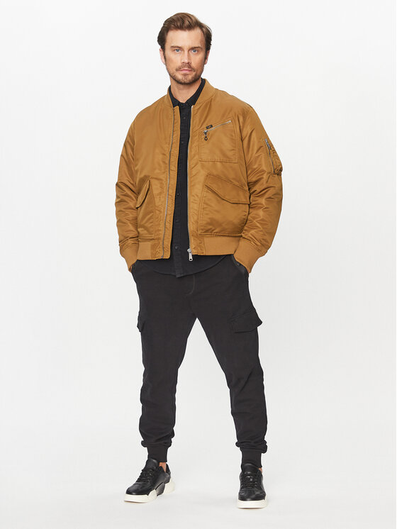 Lee Lee Bunda bomber 112341653 Hnědá Regular Fit