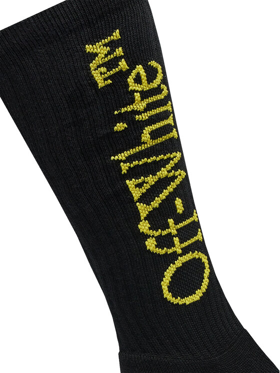 Off-White Off-White Pánské klasické ponožky OMRA075S23KNI0011018 Černá