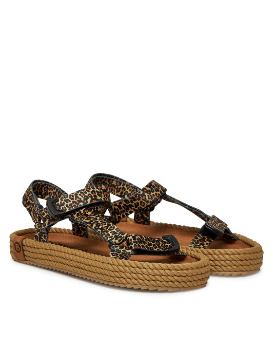 Bohonomad Bohonomad Sandály Miami Elastic MIA.12-LEO Hnědá