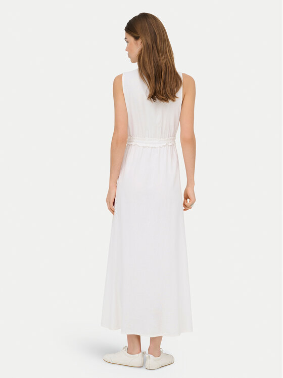 ONLY ONLY Sukienka letnia Goa 15363694 Biały Regular Fit