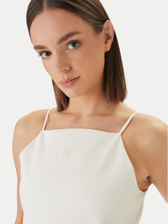 Calvin Klein Jeans Calvin Klein Jeans Top Ponte LV044F206G Bež Slim Fit