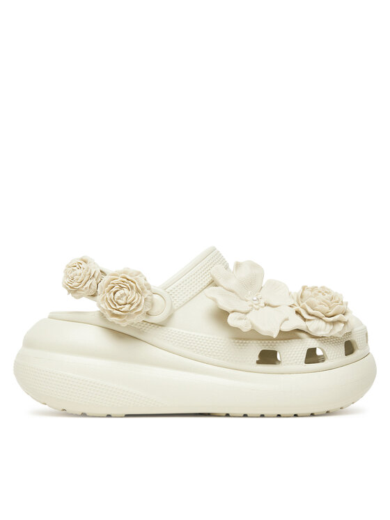 Crocs Damskie Klapki, rozmiar 38/39, Beżowe, Crush Bouquet Clog 211448