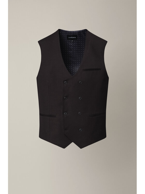 Lancerto Lancerto Kamizelka garniturowa Brescia KA073126000001 Brązowy Slim Fit