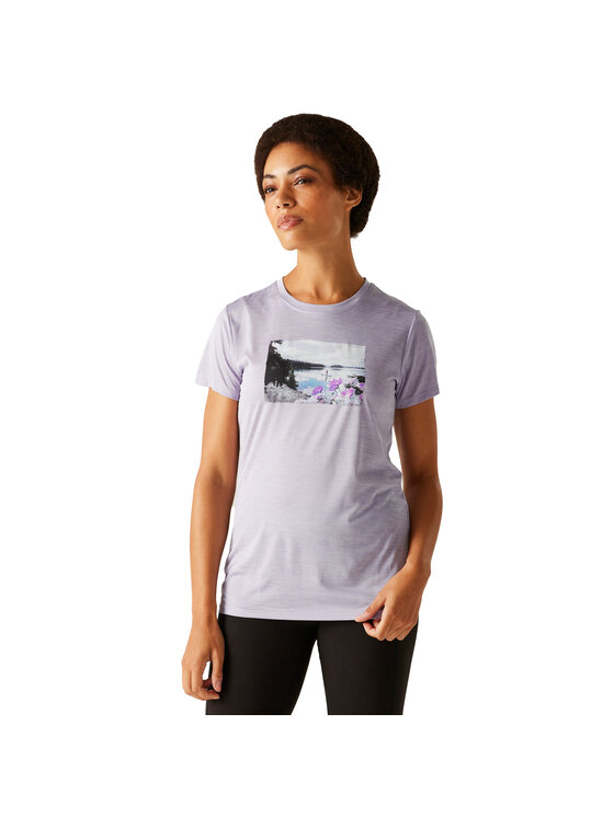 Regatta Regatta T-Shirt Fingal IX Fioletowy Short Fit