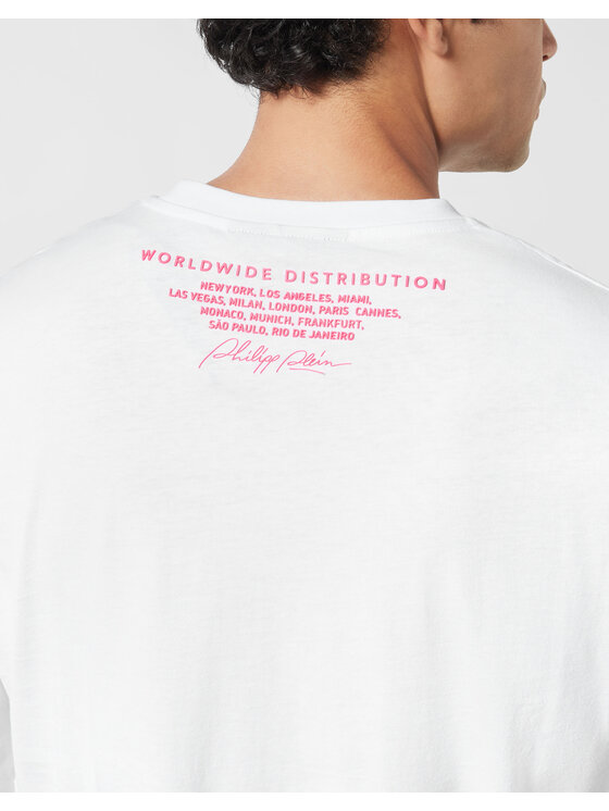 PHILIPP PLEIN PHILIPP PLEIN T-Shirt 26205 Różowy Regular Fit