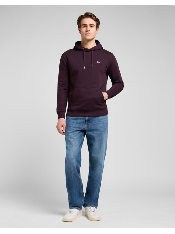 Lee Lee Felpa PLAIN HOODIE Marrone Regular Fit