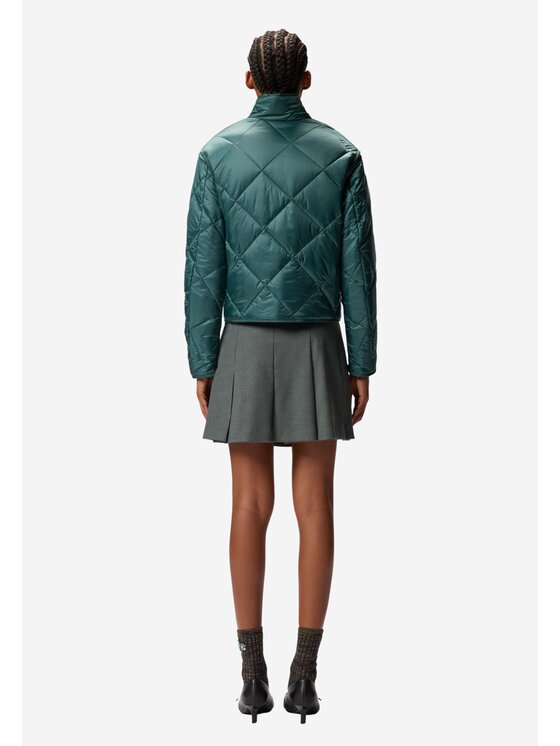 PINKO PINKO Kurtka damska Gnocchi giacca tela tecnica trapuntata Zielony Regular Fit