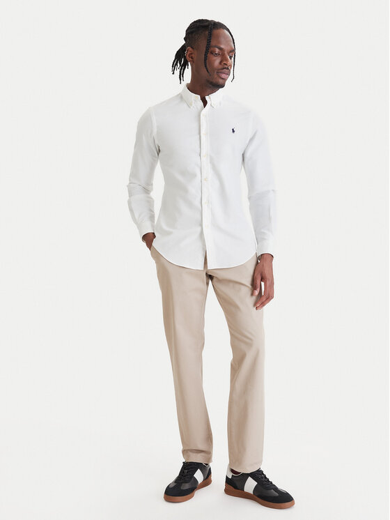 Polo Ralph Lauren Polo Ralph Lauren Marškiniai Classics 710736557 Balta Slim Fit