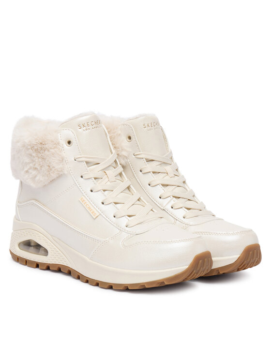 Skechers Skechers Škornji Uno Rugged 167821/OFWT Bela
