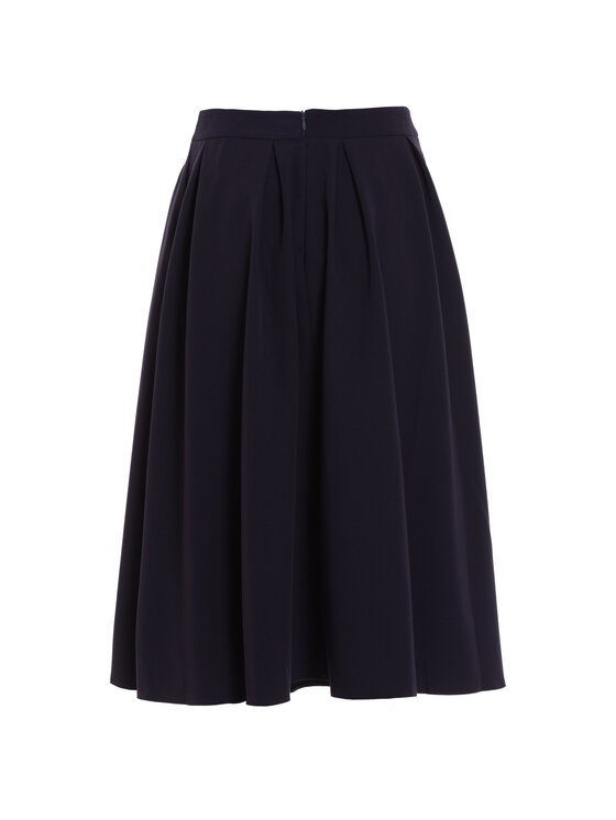 NIFE NIFE Midi sukně SP78 Tmavomodrá A-Line Fit