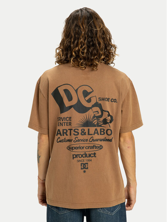 DC Shoes DC Shoes T-särk Parts Dep EDYZT04366 Pruun Regular Fit