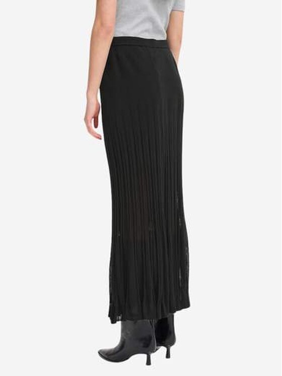 ICHI ICHI Φούστα maxi Gonna ihboston sk2 Μαύρο Regular Fit