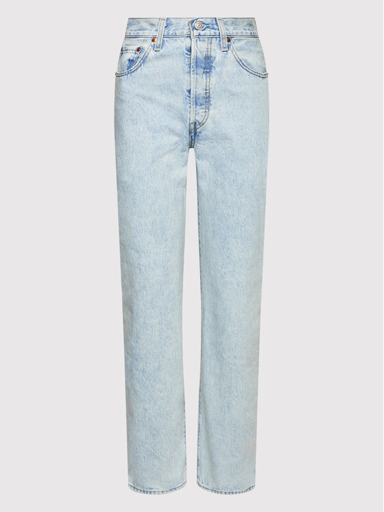 Levi's® Levi's® Jeans hlače Ribcage Straight Ankle 72693_1 Svetlo modra Regular Fit