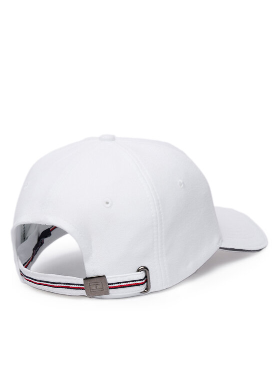 Tommy Hilfiger Tommy Hilfiger Czapka z daszkiem Corp Flannel AM0AM13164 Biały