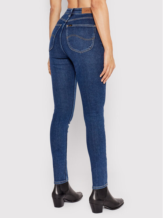 Lee Lee Jeans Ivy L32ETVVA 112143844 Blu scuro Super Skinny Fit