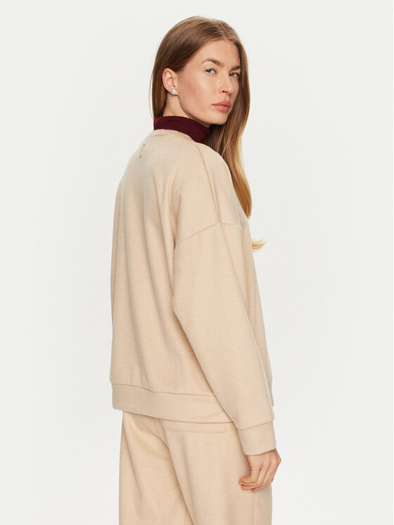 Weekend Max Mara Weekend Max Mara Džemperis ar kapuci Laghi 2425926032 Bēšs Relaxed Fit