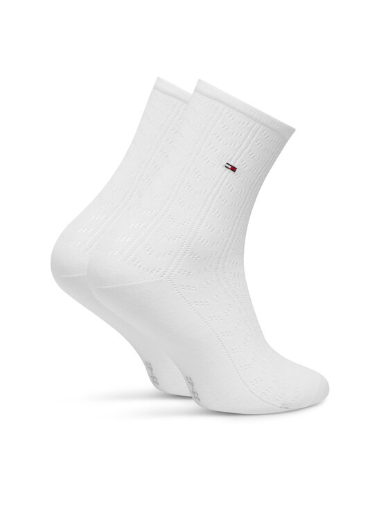 Tommy Hilfiger Tommy Hilfiger Κάλτσες μακριές 701238849 Λευκό