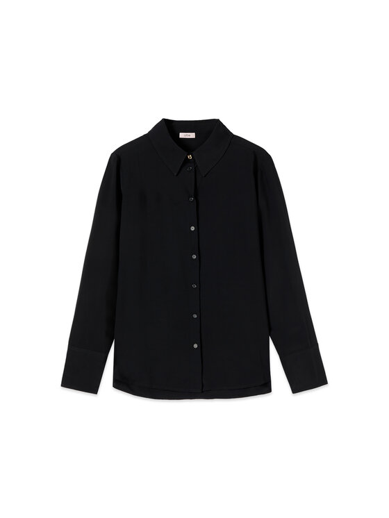 Oltre Oltre Koszula 5112R003250N033 Czarny Regular Fit