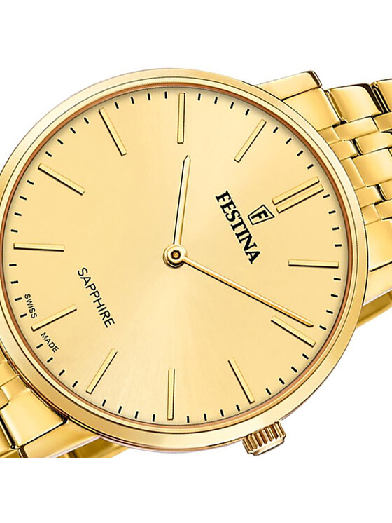 Festina Festina Zegarek F20046-3 Złoty