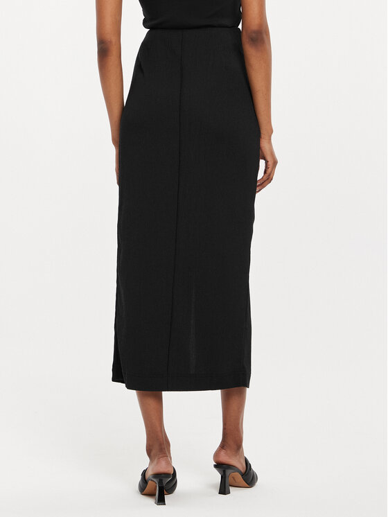 Calvin Klein Jeans Calvin Klein Jeans Midi sukňa J20J223144 Čierna Regular Fit