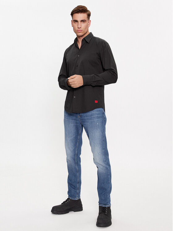 HUGO Hugo Cămașă Ermo 50500216 Negru Slim Fit