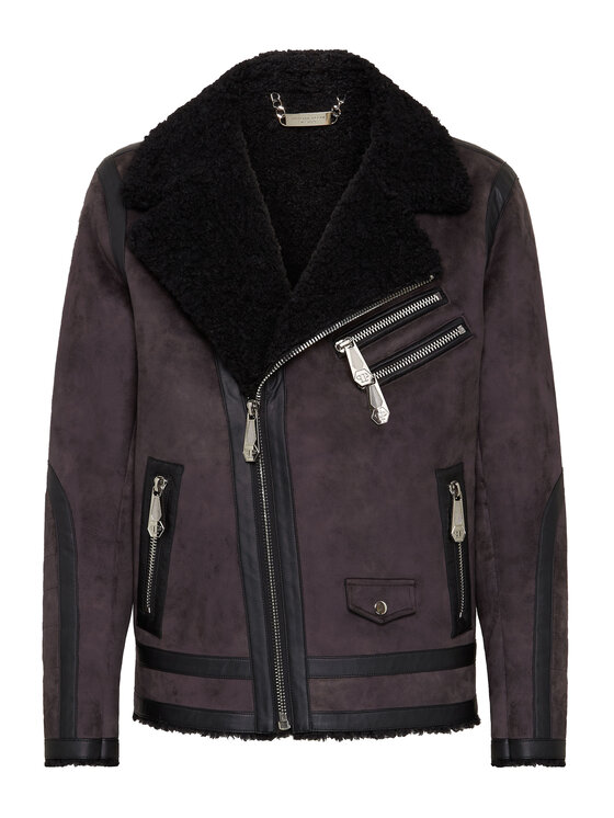 PHILIPP PLEIN PHILIPP PLEIN Ramoneska 10583 Czarny Regular Fit