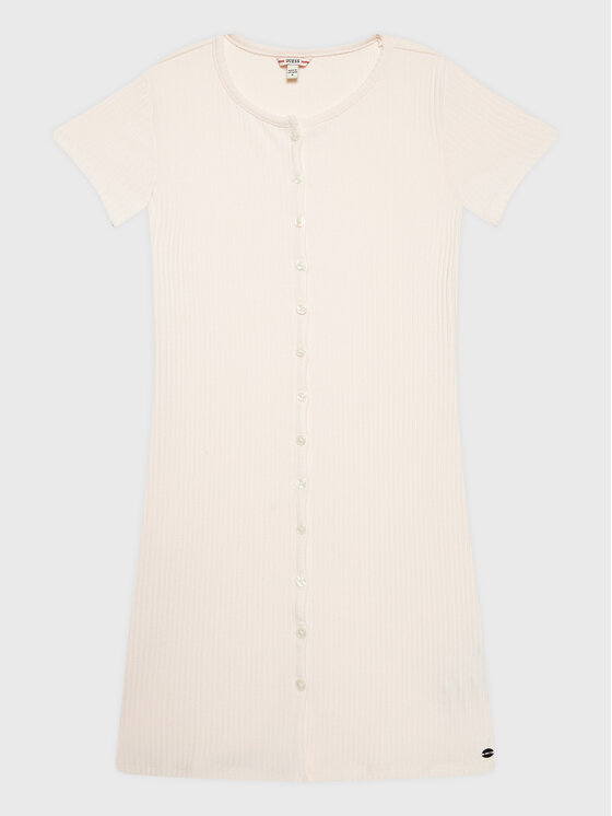 Guess Každodenné šaty J2RK81 R9UO1 Béžová Slim Fit
