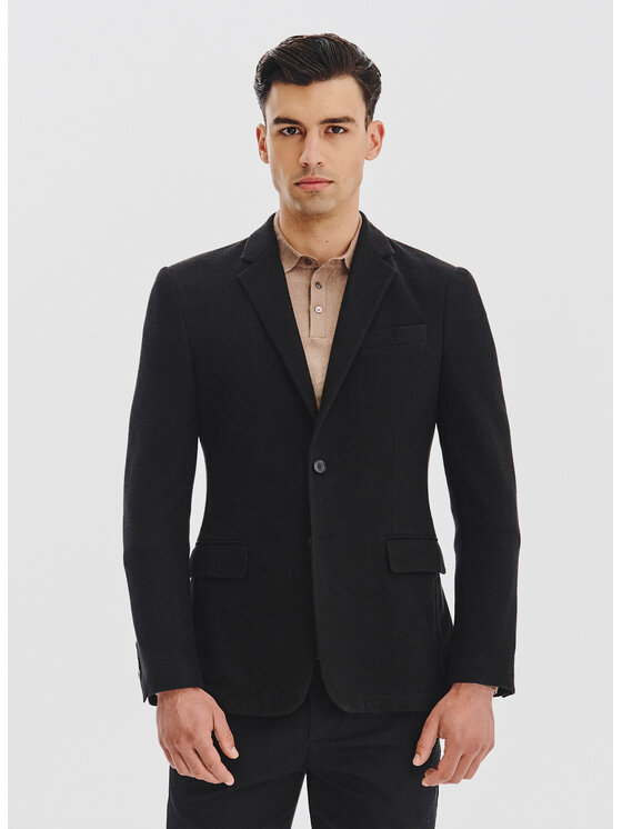 Pako Lorente Pako Lorente Marynarka P25WF-3X-013 Czarny Slim Fit