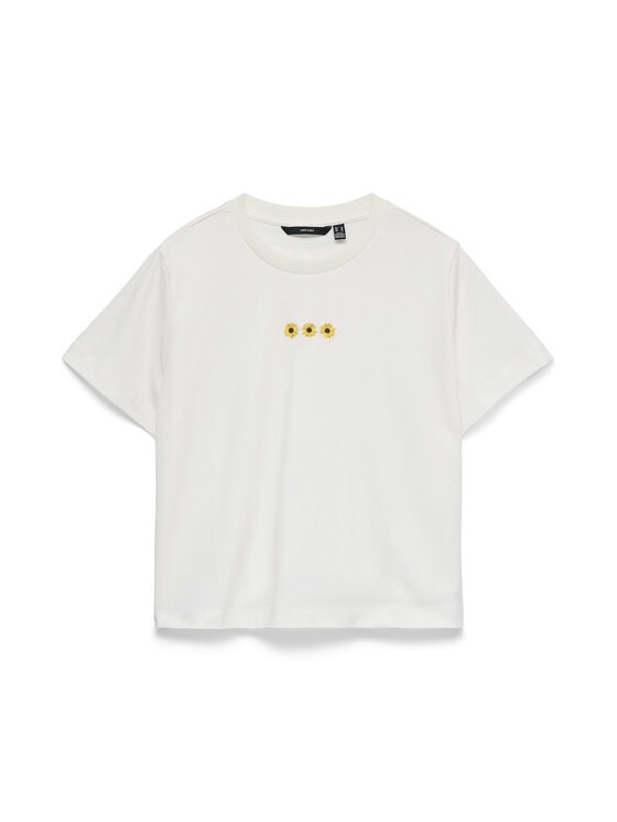 Vero Moda Vero Moda Tricou Sara 10311633 Alb Regular Fit