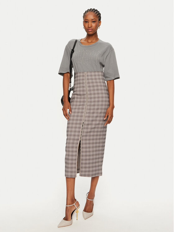 PINKO PINKO T-shirt Scanner 101704 A23W Grigio Relaxed Fit