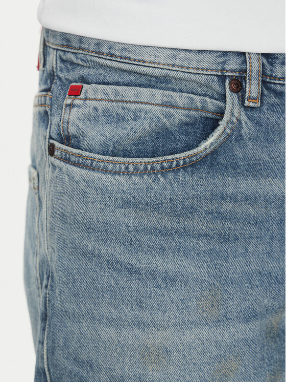 HUGO HUGO Pantaloni scurți de blugi 50537709 Albastru Regular Fit