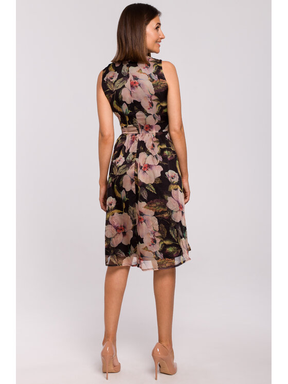 Stylove Stylove Každodenné šaty S225 Čierna Regular Fit