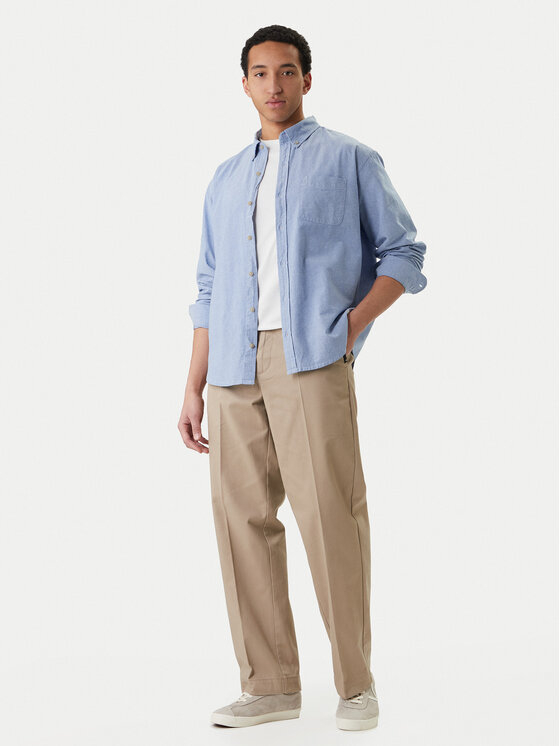 Element Element Srajca Button Down Regular Oxford ELYWT00182 Modra Regular Fit