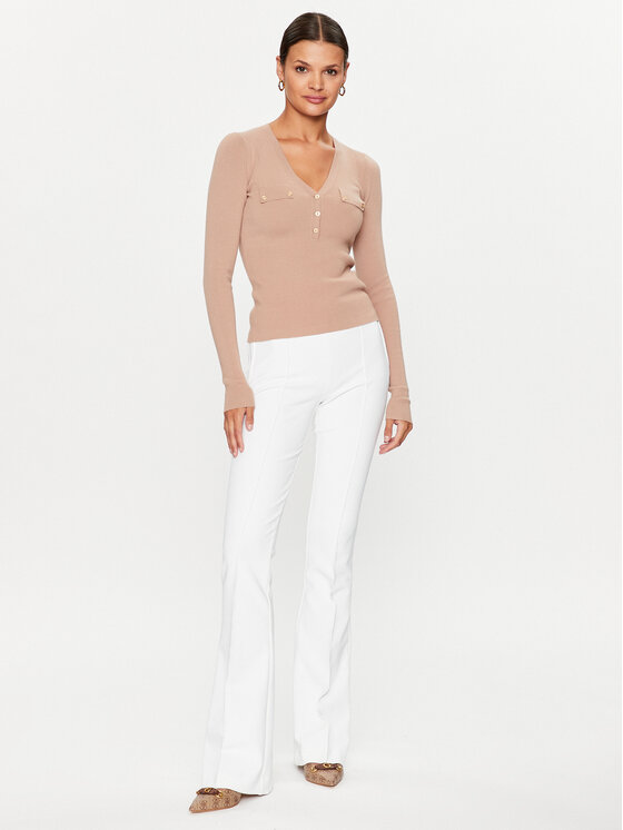 Guess Guess Sveter Flavie W3YR31 Z2YN2 Béžová Regular Fit