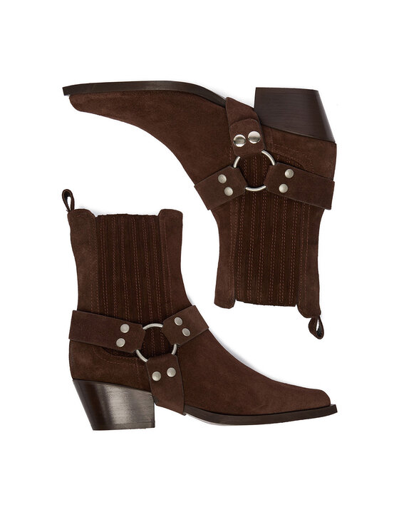 Badura Badura Kovbojská obuv EO-CHLOE-25FW002 Hnědá