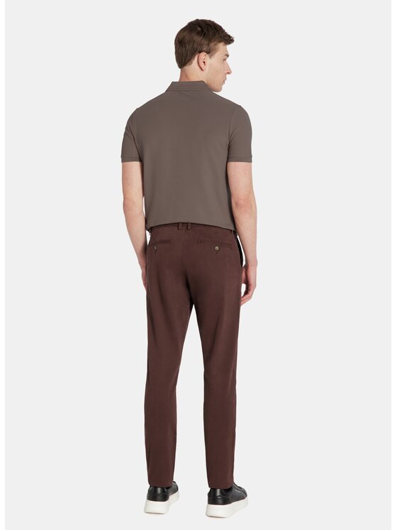 Pako Lorente Pako Lorente Polo P25WF-TX-004 Brązowy Classic Fit