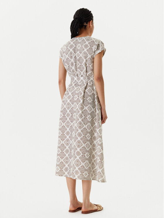 United Colors Of Benetton United Colors Of Benetton Sommerkleid 4KPRDV0BB Beige Relaxed Fit