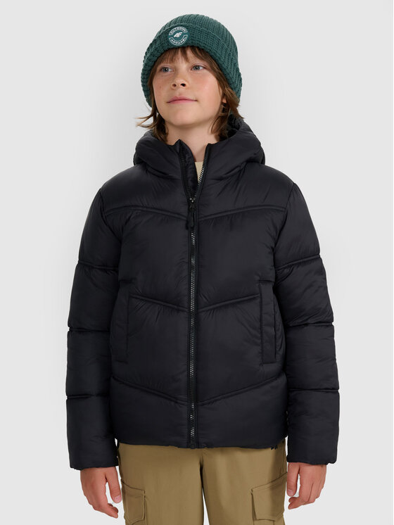 4F 4F Kamizelka OUTERWEAR Czarny Regular Fit